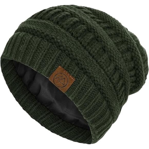 Beanies Women Satin Lined Beanie Winter Hats for Women Silk Lined Slouchy - Picture 7 of 7